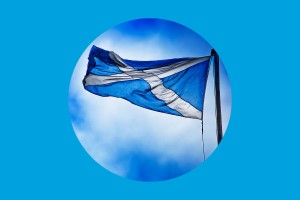 The Scottish flag